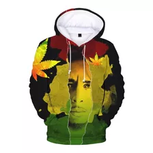 Sudadera Marley Con Capucha Estampado Digital 3d Full Print