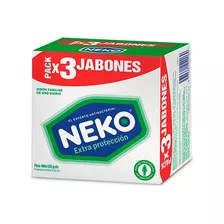 Jabones Neko Extra Protección Antibacterial 125g X3