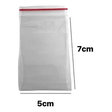 100 Sacos Zipado Zip Lock 5x7 - Abre E Fecha Atacado Barato