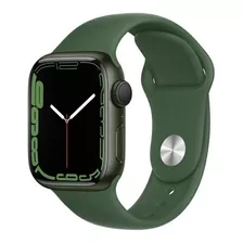 Reloj Smartwatch Apple Watch Series 7 41mm Aluminio Verde Color De La Caja Blanco Color De La Malla Verde Lima Color Del Bisel Negro