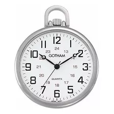 Gotham Gwc15026s - Reloj De Bolsillo Para Hombre (cuarzo, Es