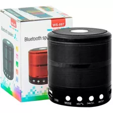 Caixa De Som Bluetooth Portátil Speaker Ws887 