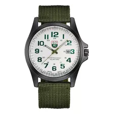 Reloj Hombre Soki Verde Tejido Militar Caballero Sport 