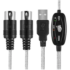 Tnp Convertidor De Cable Usb A Midi 2 En 1 Pc A Sintetizador