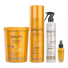 Kit Trivitt Shampoo 1l+ Máscara 1kg + Segredo+ Power Oil 