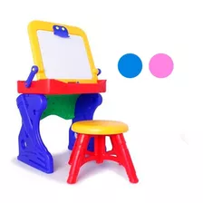 Mesa Escritorio Pupitre Tablero Infantil +silla Niño Juguete