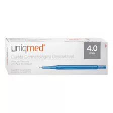 Cureta Dermatológica Descartável 4mm Uniqmed Cx 10 Unidades