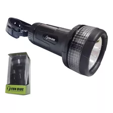 Lanterna Thor Led Mergulho Caça Pesca 50 Mt Prof Fun Dive Cor Da Lanterna Preto Cor Da Luz Branco