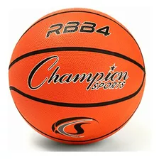 Champion Sports Balón De Baloncesto Intermedio De Goma, Color Naranja