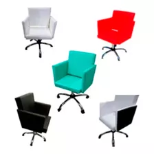 Sillon De Corte Peluqueria Barberia Base Cromada Kit X 2