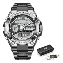 Reloj Hombre Lige Sport Análogo Y Digital 50 Mod. 8922