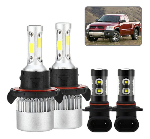 X Kit Luces Led Para Mitsubishi Luz Alta/baja+luz Niebla