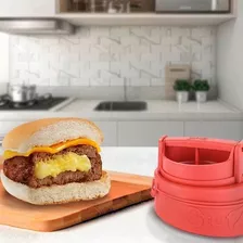 Máquina Formadora Stufz Stufz Con Forma De Hamburguesa Rellena, Color Rojo