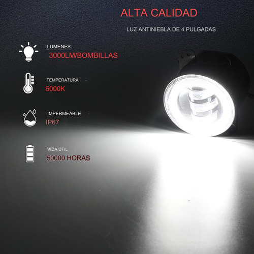 Luz De Conduccin Led De 4 Pulgadas Para Hummer H2 H3t 05-10 Foto 3