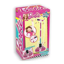 Brinquedo Barbie Microfone Fabuloso Regulável 80087