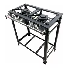 Fogão Cooktop Industrial Gás Mr Fogões Standard Perfil 5 30x30 Fogão 2 Bocas Preto