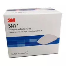 Kit 10 Pre Filtro 5n11 Pff2 N95 Para Máscara Respirador 3m