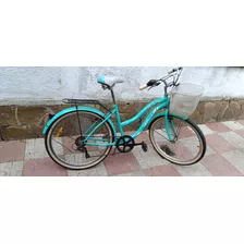 Bicicleta De Paseo Kioto Lm002 Rodado 26, 7 Cambios Shimano 