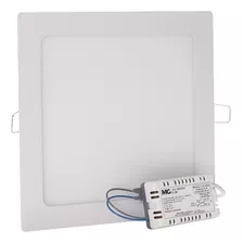 Painel Plafon De Led 15w Quente Quadrado Embutir Margirius