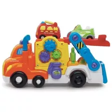 Vtech Tráiler Camion Portacoches Color Naranja