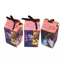 Kit 20 Caixa Milk Lembrancinha Surpresa Festa Tema Naruto