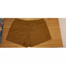 Short Marron De Gamuza