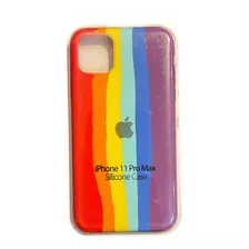 Silicone Case iPhone 11 Pro Max Multicolor Diseño Silicona 