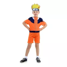 Fantasia Infantil Naruto Com Acessório