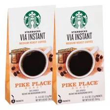 Starbucks Via Instant Coffee Packets, Pike Place Roast, Caf.