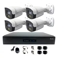 Kit De Seguridad Kolke Wifi Dvr 1080p 4 Canales 2mp Audio