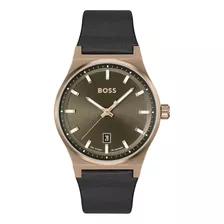 Reloj Boss Candor Para Hombre De Cuero 1514080