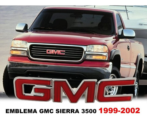 Emblema Parrilla Gmc Sierra 3500 1999-2000-2001-2002. Foto 2