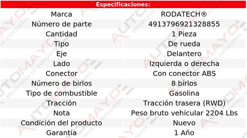 1 - Maza De Rueda Del Rodatech Silverado 3500c V8 6.0l 07 Foto 5