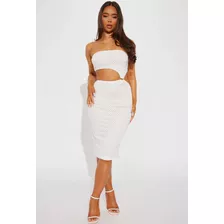 Vestido Blanco Mujer Small