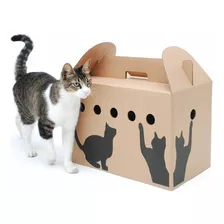 Caja Transportadora De Cartón Para Gatos