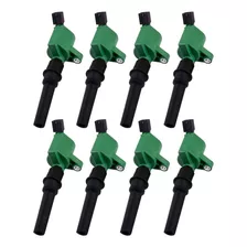 Mas Juego De 8 Bobinas Verdes Compatibles Con Ford F150 F250