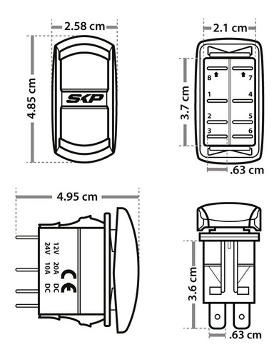 Switch Marinos Tipo Rzr Polaris Varios Estilos Foto 4