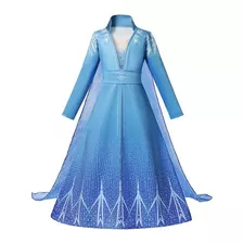 Vestido Capa Frozen( Filme 2 )princesa 8/10 Anos Menina 