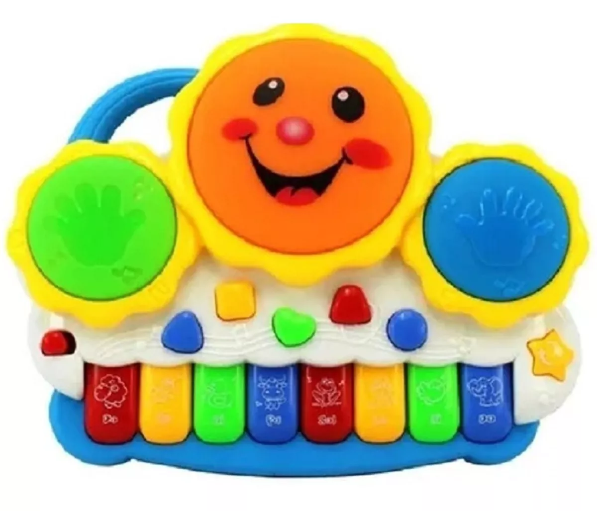 Teclado Piano Musical Bebê Brinquedo Infantil Divertido Drum