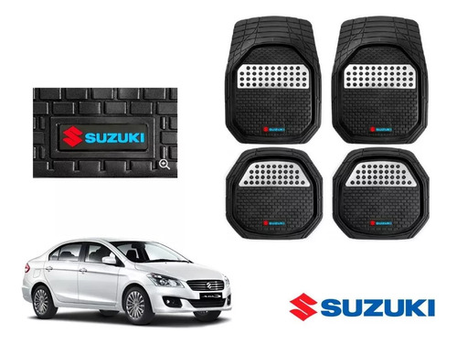Tapetes 4pz Bandeja 3d Logo Suzuki Ciaz 2016 A 2022 2023 Foto 3