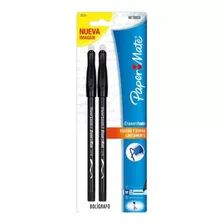 2 Bolígrafo Borrable Pluma Paper Mate Escribe Y Borra Fácil Color De La Tinta Negro Color Del Exterior Negro