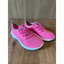 Tênis Crocs Literide Pacer Kids Eletric Rosa - Tam 29