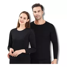 Conjunto Segunda Pele Térmica Flanelado Frio Intenso Preto