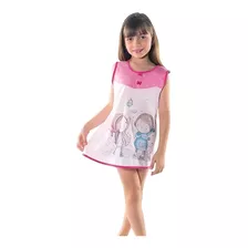 Camisola Infantil Sem Manga Menina Estampada