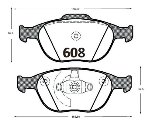 Pastillas De Frenos Delanteras Ford Focus Svt 2003-2005 Foto 2