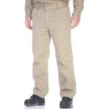 Pantalon De Trabajo Clasico Tipo Ombu / Pampero Beige Azul