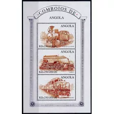 Trenes - Locomotoras - Angola - Hojita Mint