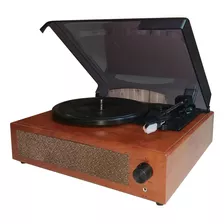 Tocadiscos Portátil Vintage Con Altavoces Estéreo Incorporad
