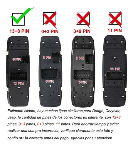 Control Maestro Vidrios Para Jeep Liberty 2008-2012 Foto 4