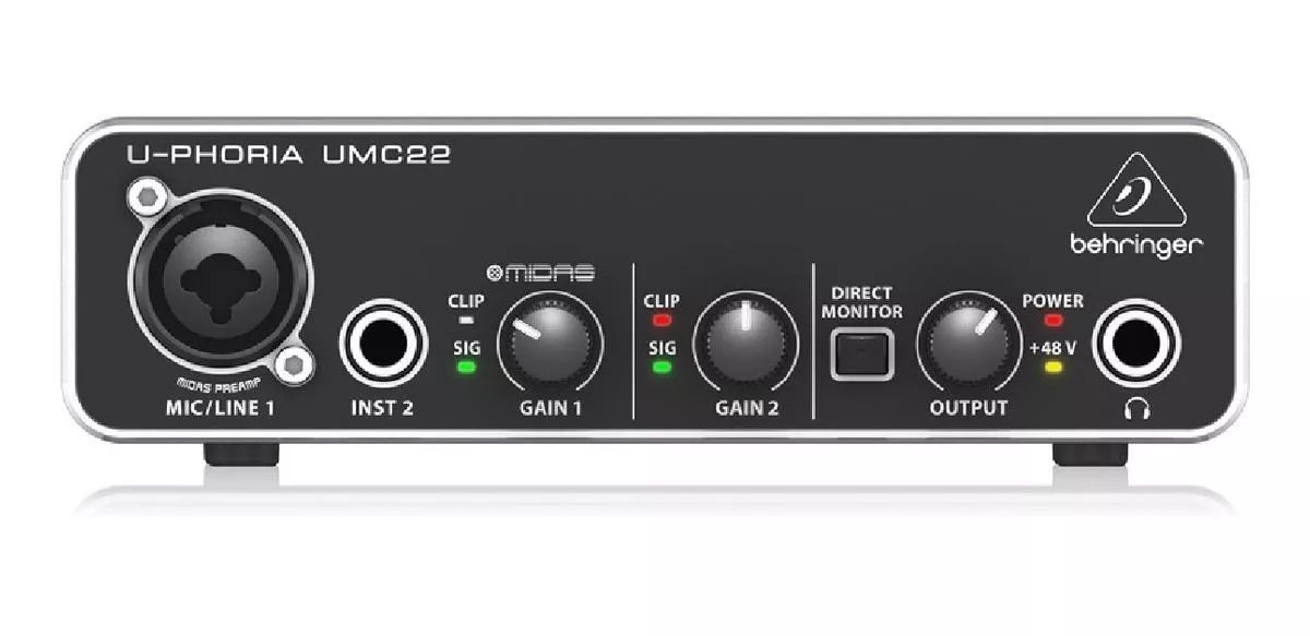 Interfaz De Audio Behringer U-phoria Umc22